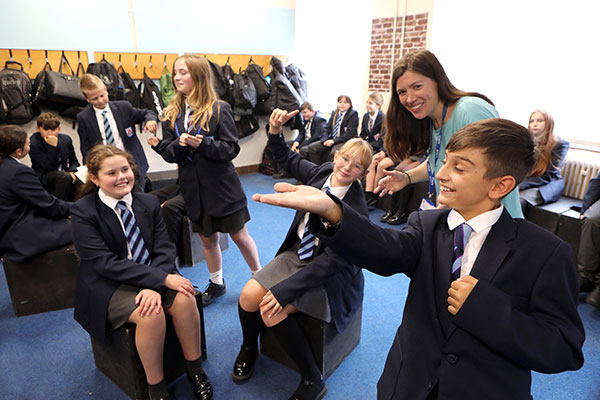 Year 7 drama class