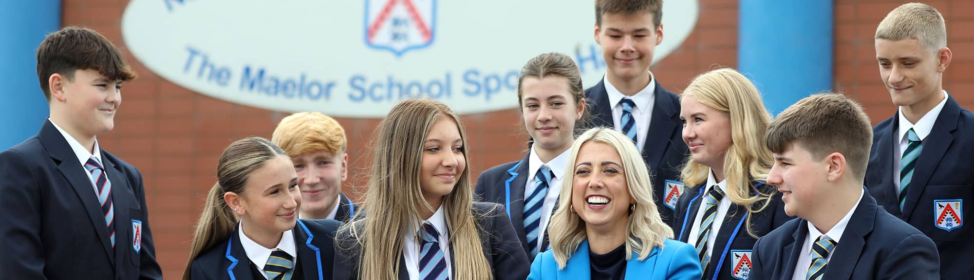 Pupils at The Maelor School