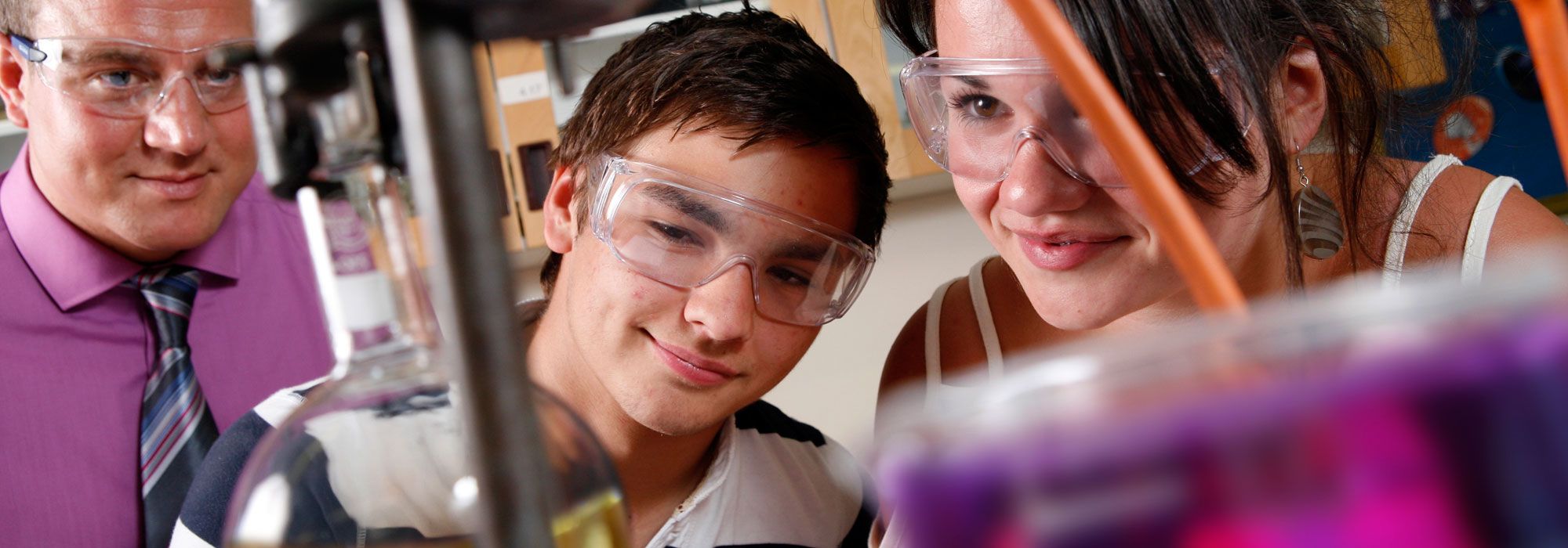 Sixth Form students in chemistry class
