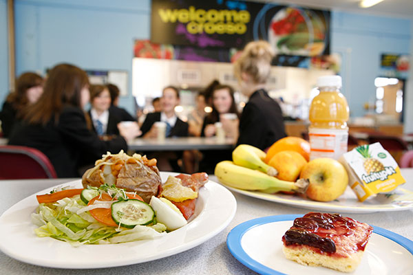 School canteen meal