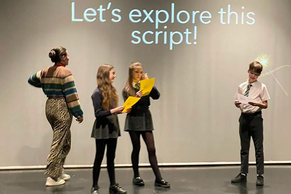 High school drama class