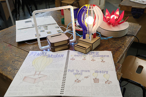 Science project at Wrexham high school