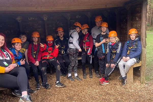 Climbing trip with Wrexham school