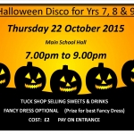 Yr 7, 8 & 9 Halloween Disco